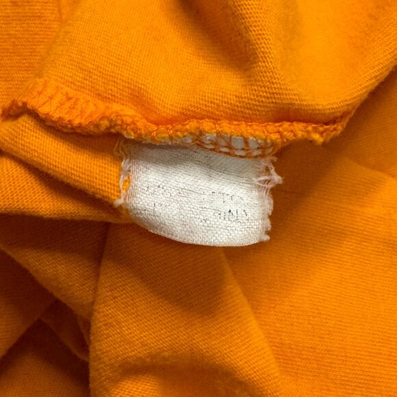 Yves Saint Laurent Orange Vintage Designer T-Shirt Size Large - Picture 4 of 6